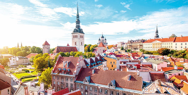 The rooftops of Tallinn